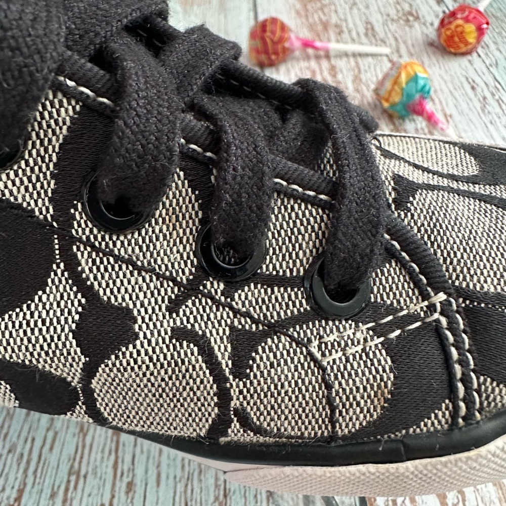 🔹Coach Women’s Black Printed Sneakers - Size 6B🔸 - Picture 5 of 16